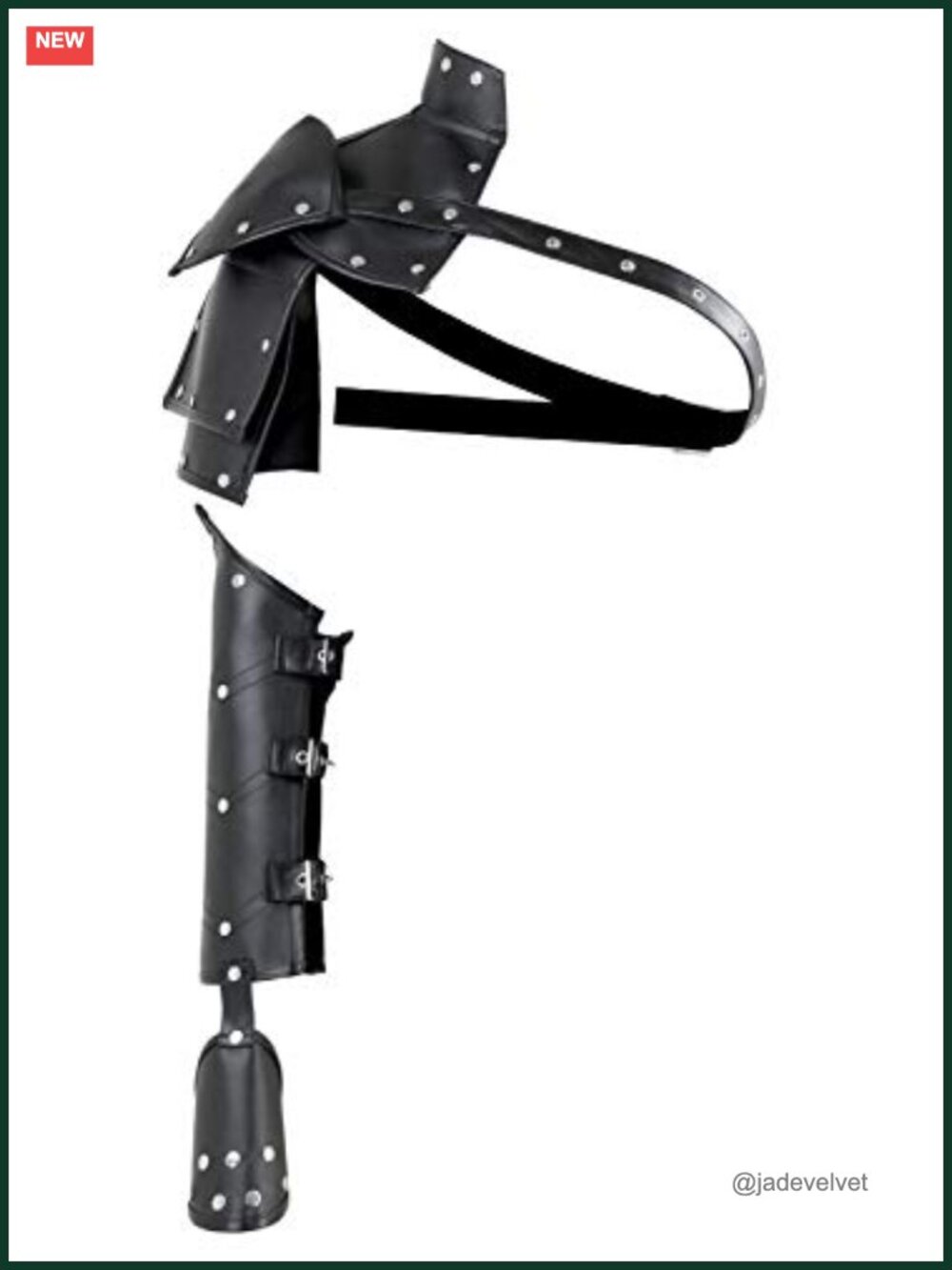 Faux Leather Steampunk Armlet Armband Armor Shrug Costume Accessory Set